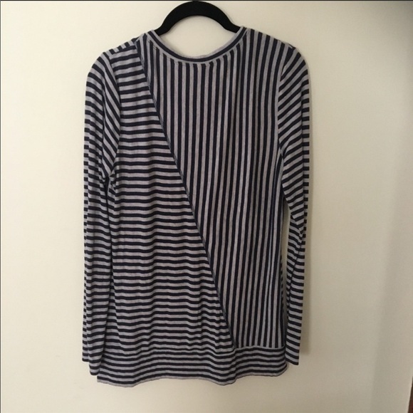 Cabi Long Sleeve Ernest Striped Tee Small 3228 - Picture 7 of 7